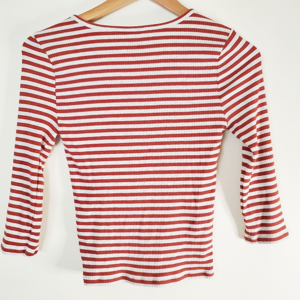 Forever 21 Striped Rib Knit Top - Picture 5 of 5
